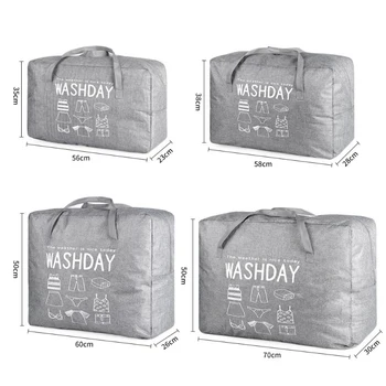 

Folding Storage Bag Clothes Blanket Quilt Closet Sweater Storage Box New Box Set Non-woven Handbag Storage Bag Household Goods