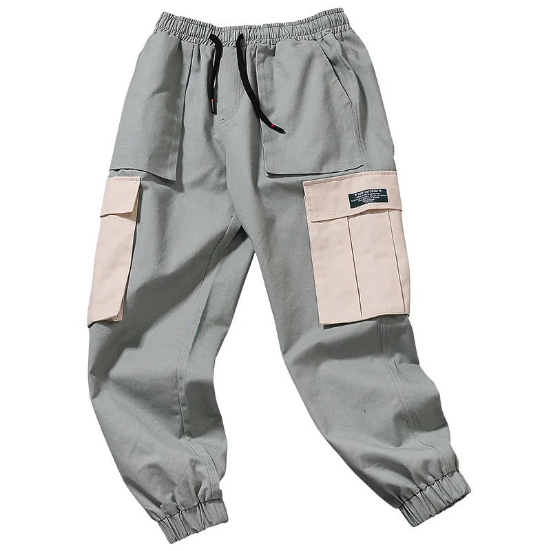 Japanese Style Western Style Pure Cotton Bib Overall Men Korean-style Trend Loose-Fit Trousers Casual Ankle Banded Pants