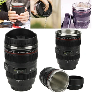 

Mug Cup 24-105mm Stainless Lens Thermos Camera Travel Coffee Tea Mugs