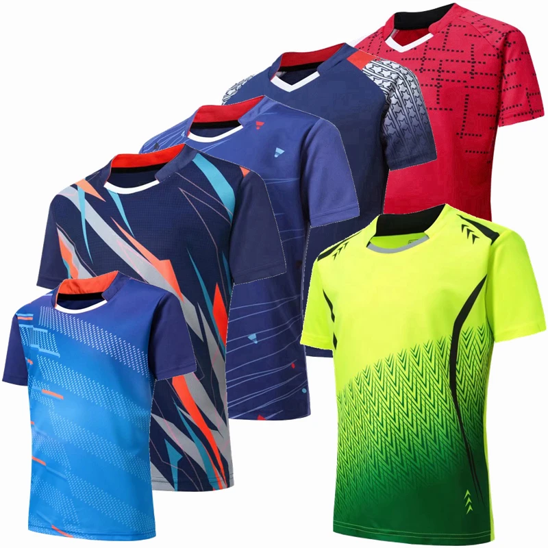Sports Quick Dry Breathable Badminton Shirt,kids Girls and boys Table Tennis volleyball Team Game Running Training T Shirts
