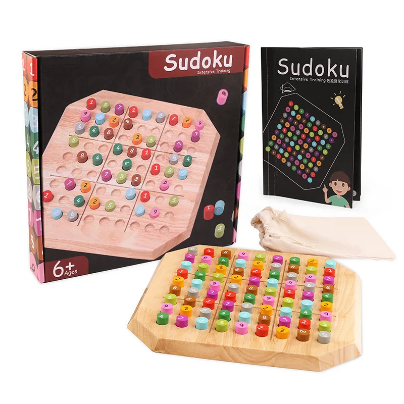 Детская деревянная игрушка Sudoku Puzzle Monterssori Развивающие деревянные игрушки