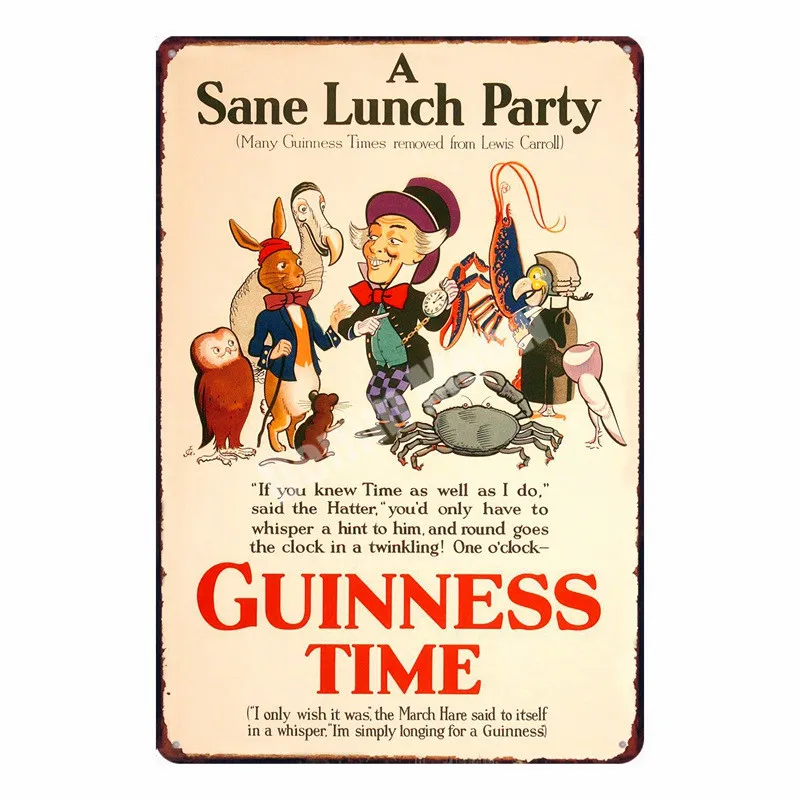 Guinness хорошо для вас табличка металлическая пластина Бар Паб Клуб декоративный знак пиво плакат винтажный Декор Бар рекламный знак MN107 - Цвет: G