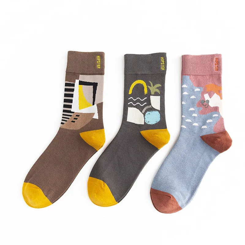 KingDeng Мужчина Женщина Теплые Носки Зима Harajuku Мода Унисекс Новинка Блеск Сумасшедший Эстетический Носок Роскошный Корейский Стиль Женщины