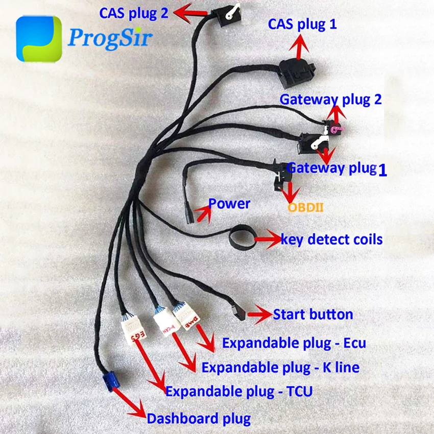 

Test Platform Key Adapting Cable Kit For BMW CAS1 CAS2