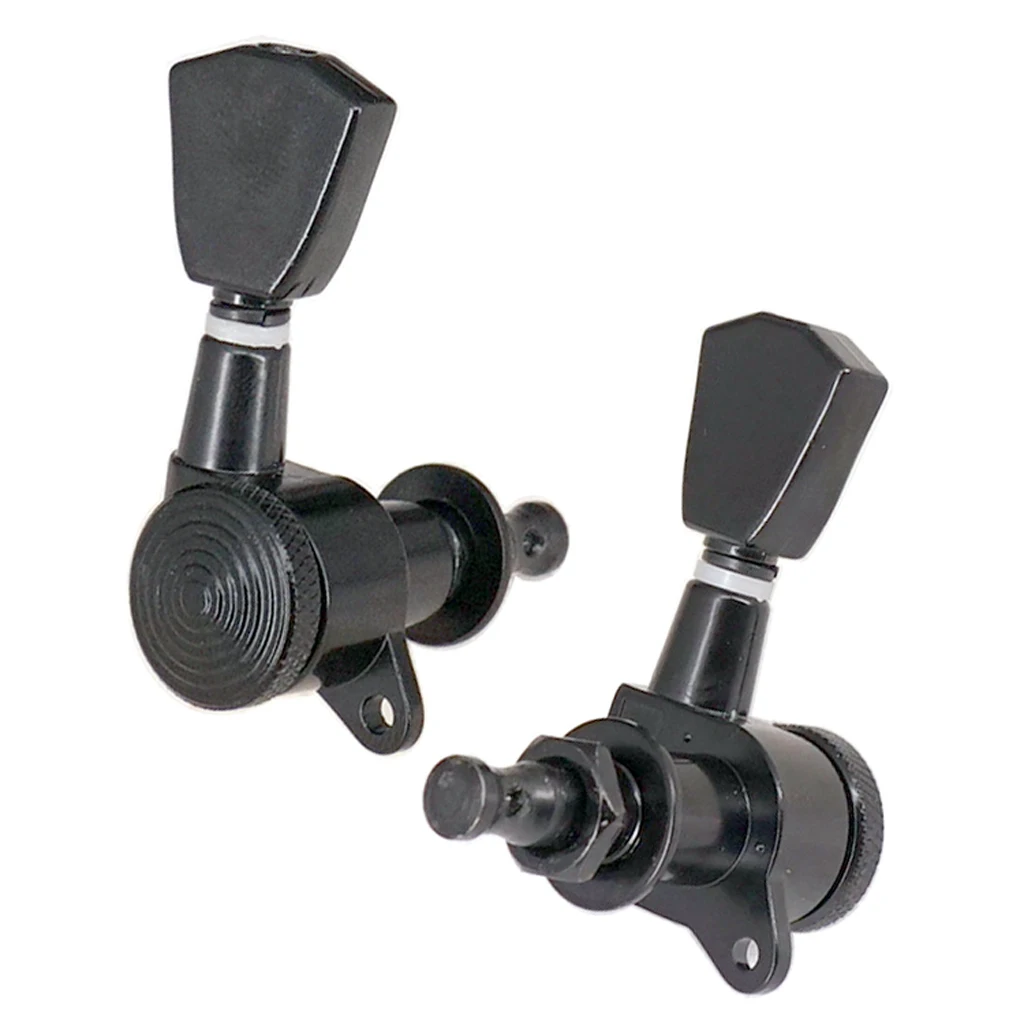 Колышки для тюнинга гитары головки станка 3х3 черные ключи настройки блокировки