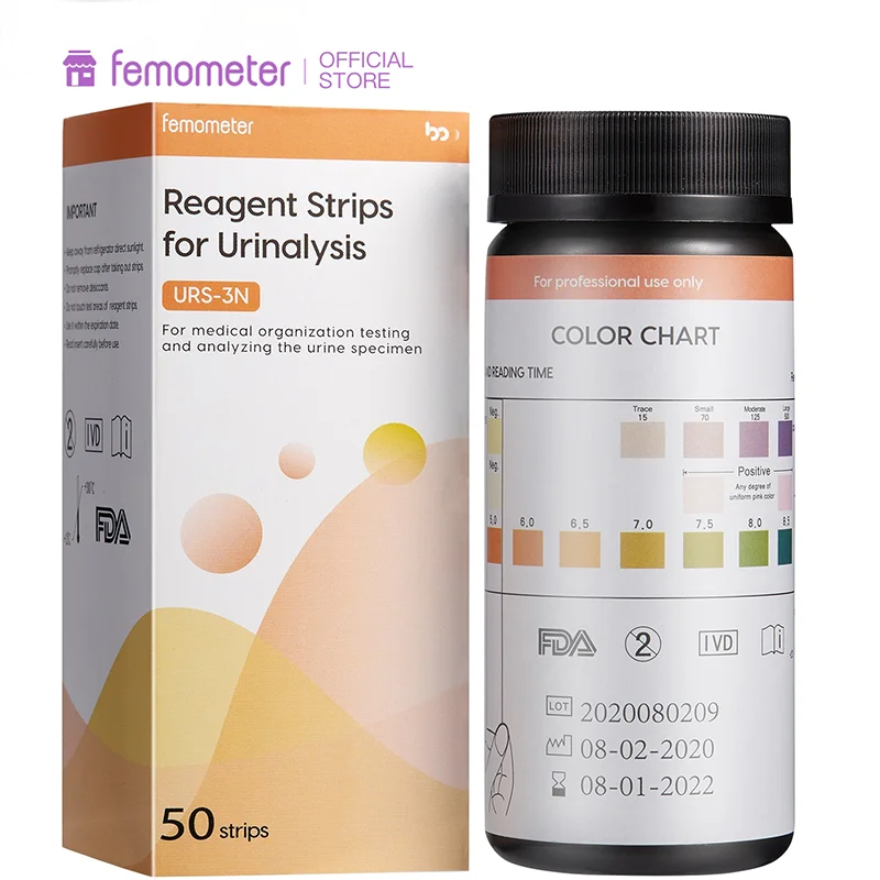 50pcs Femometer Accuracy Urinary Tract Infection Uti Test Strips Urine