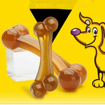 

New Dog Toy Bite-resistant Grinding Stick Small Dog Bite-glue Bone Puppy Teddy Golden Feather Border Animal Pet Large Dog Toy