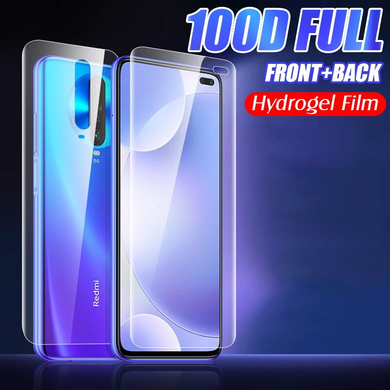 Передняя пленка на заднюю панель 100D Гидрогелевая мягкая пленка для Xiaomi Redmi Note 8T 7 8 Pro 8A 7A K20 K30 Pro защитная пленка на весь экран