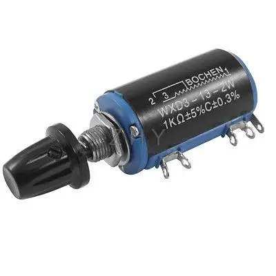 2W 1K Ohm 5 Pin клеммы проволочный многоповоротный потенциометр WXD3-13