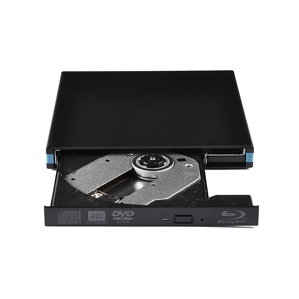 

External Blu Ray Drive Portable USB 3.0 CD DVD Recorder Burner Writer Player 3D 4K 6X Blu-Ray Disc Playback For Laptop PC