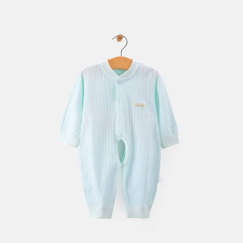 

Baby jumpsuit spring and autumn cotton baby crawling clothes open file baby clothes 0-24 month clothes pajamas
