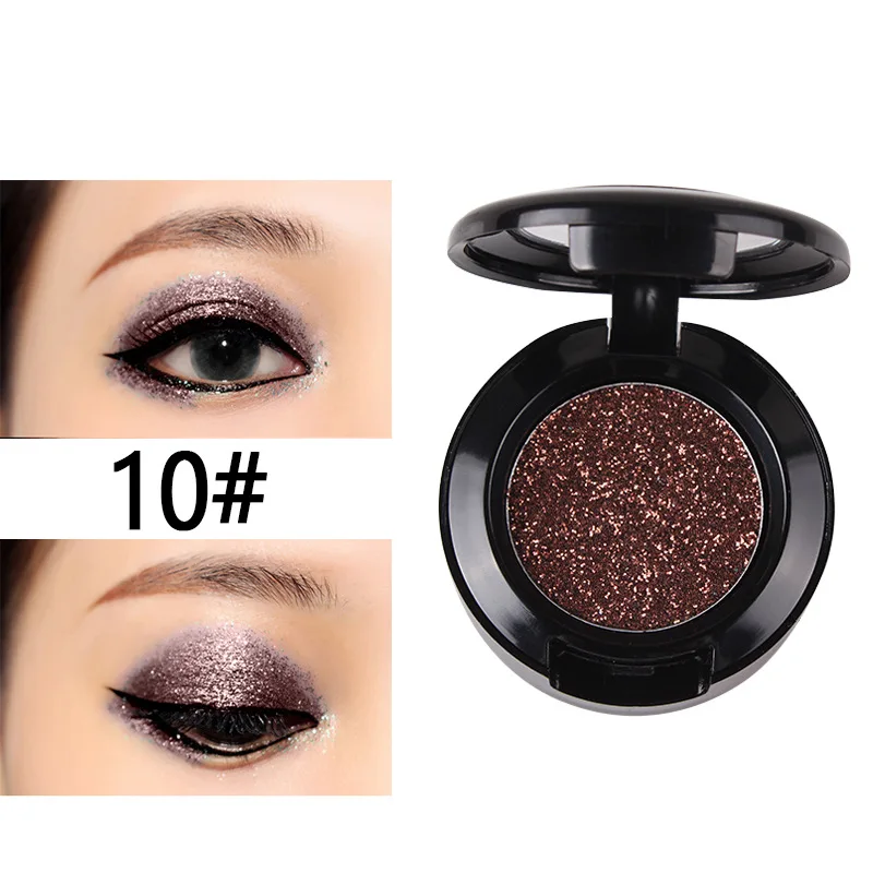 10 MISS ROSE Cross-border beauty Makeup монохромные перламутровые блестящие золотые умные тени для век портативные тени для век - Цвет: 10
