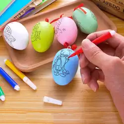 Пасхальное яйцо акварельные ручки Детские Картины Сделай Сам развивающие игрушки Фестиваль Декор идеальный Пасхальный подарок подарки на