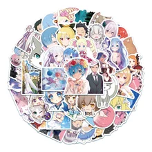 

10/30/50PCS/Zero-Starting Life in Another World/Rem Anime Sticker Laptop Skateboard Guitar Waterproof Decorative Sticker Wholesa