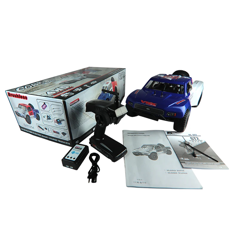 Rc Car 70 Km/H Brushless Ad Alta Velocità Vrx Racing Rh1045Sc 4Wd Rtr 1/10 Camion Elettrico Rc, Giocattolo Per Bambini Adulti