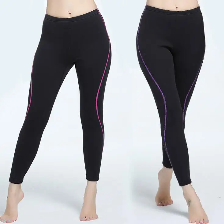 2MM Diving Long Pants Women Black Neoprene Thermal Swimming Trousers Triathlon Surfing Sailing Wear