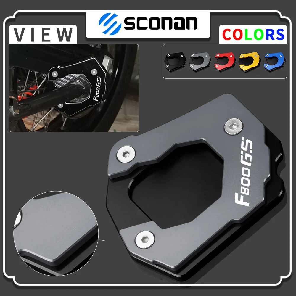 

F800 GS Kickstand Extension Foot Side Stand Enlarger Plate Pad For BMW F800GS F 800 GS 2012 - 2017 2018 2019 2020 2021