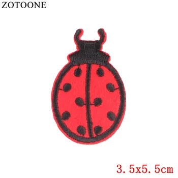 

ZOTOONE Animal Patches Embroidered Iron on Patches for Clothing DIY Forest Animal Ladybug Motif Stripes on Clothes Stickers G