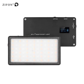 

ZIFON RGB Pocket LED Video Light Panel Camera Fill Light 2500K-7000K Color Temperature RA97 OLED for DSLR Camera Portrait Photo