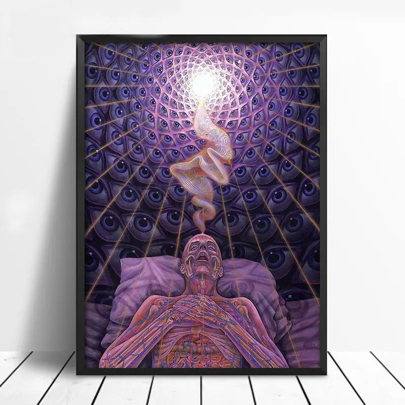 Настенное искусство Alex Grey Oversoul трипси психоделический абстрактный постер