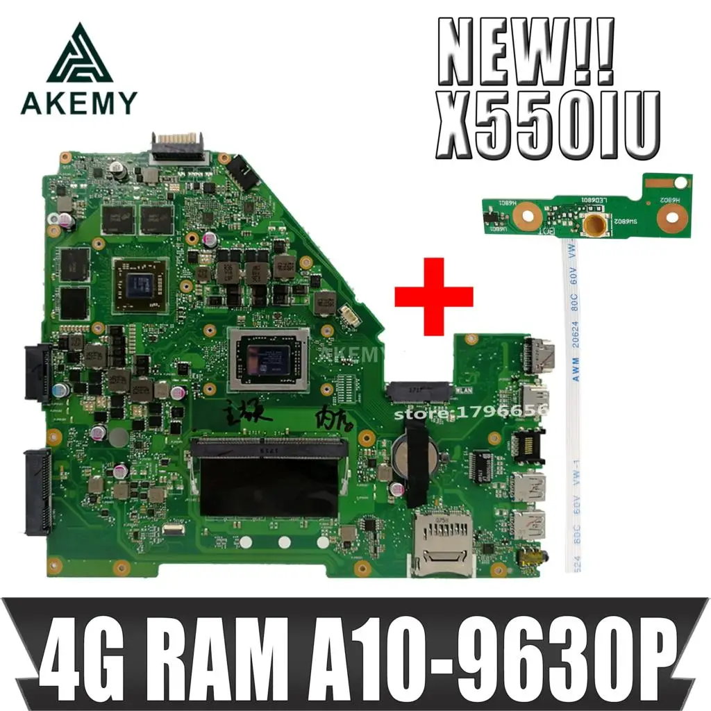 Материнская плата Akmey X550IU для ноутбука ASUS X550IK X550I VX50IU9830 протестированная