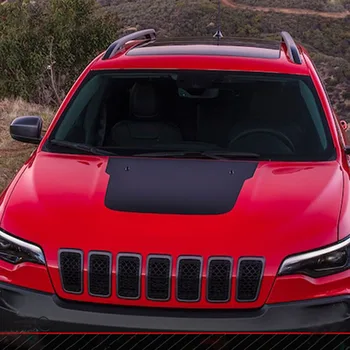 

Sport Racing Hood Engine Head Graphics Vinyl Decals Sticker for Jeep Cherokee 2018 2019