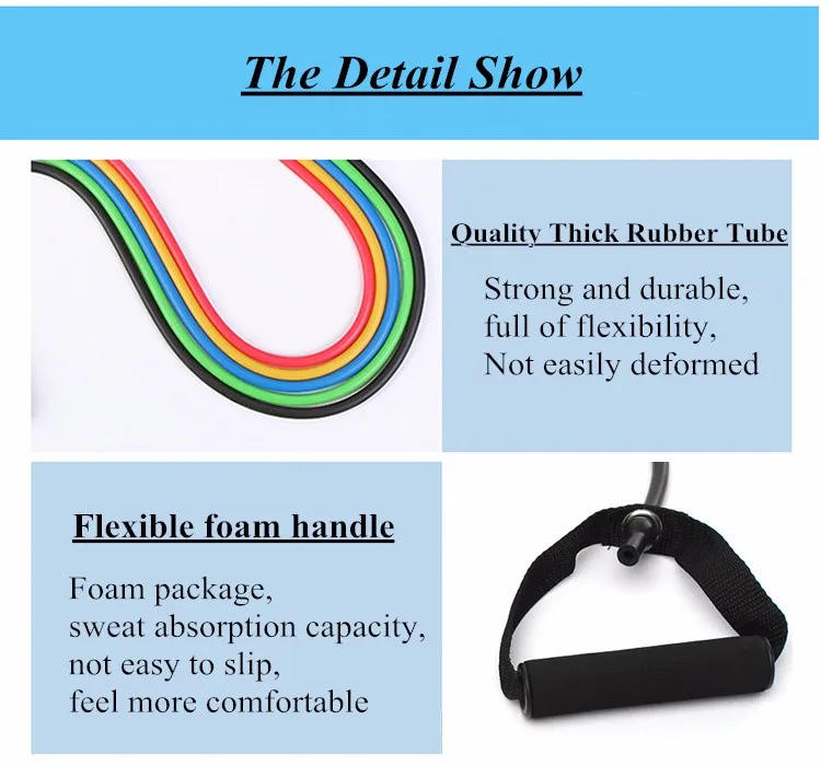 120cm Elastic Resistance Bands Yoga  (15)