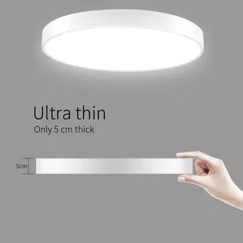 

2 Pcs 20W Ultra Thin Round LED Ceiling Down Light Bathroom Kitchen Living Lamp Day/Warm White Stepless Dimmable