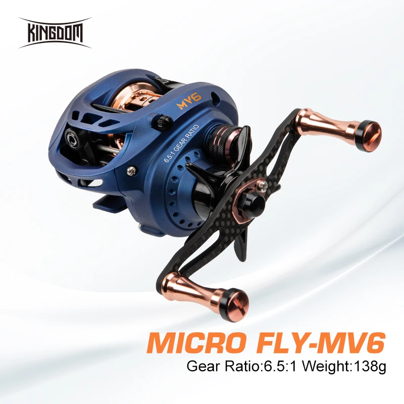 Катушка Kingdom Micro-fly для заброса приманки 138 г Ультралегкая 5 кг усилие фрикциона 6 + 1