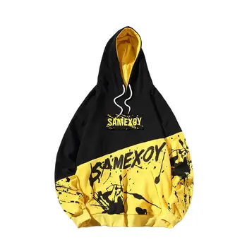 

Autumn Winter Cotton Hoodies Men Pattern Printed Pullover Men Fashion Hip hop Streetwear Sweatshirts Hoodies Tops Male Plus Size