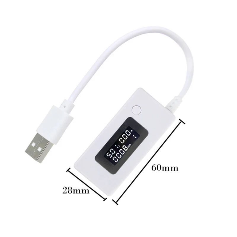 ЖК дисплей Экран мини творческий телефон USB тестер Портативный Doctor Meter мобильный