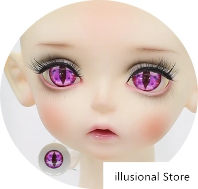 BJD SD кукольный глаз 12mm14mm16mm18mm глаза для кукол BJD куклы игрушки sd кошка глазное яблоко - Цвет: 7