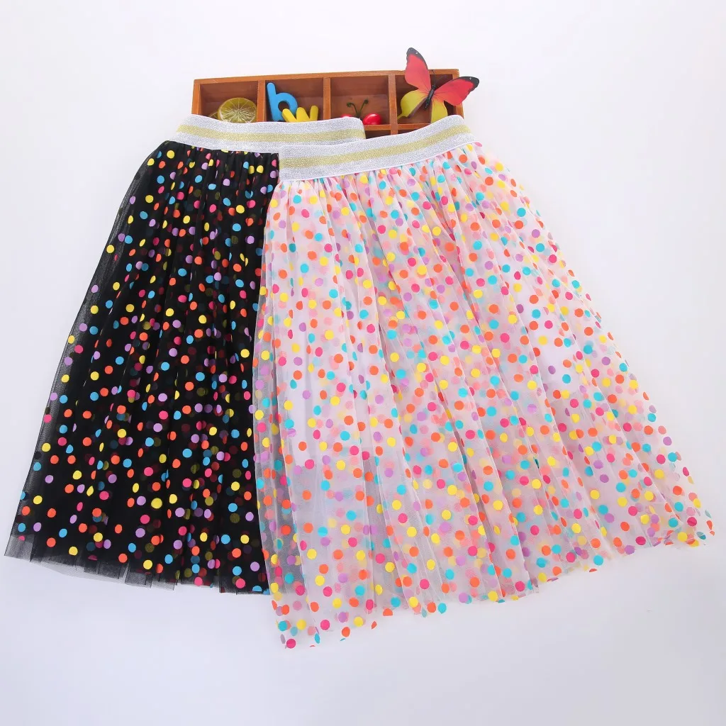 father And Daughter Matching Outfits Family Matching Outfits Korean Children Color Polka Dot Gauze Skirt Princess Girls Long Skirt Mom and Daughter Matching Clothes matching clothes for family