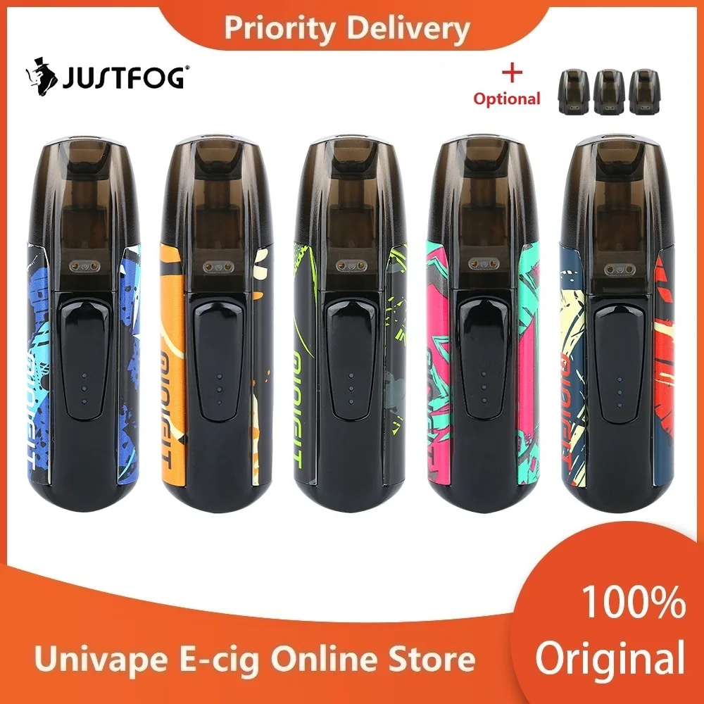 Набор цветов JUSTFOG MINIFIT Pod Vape Kit с аккумулятором 370 мАч и картриджем 1,5 мл pod system pod vape Kit vs Drag Nano/Kubi
