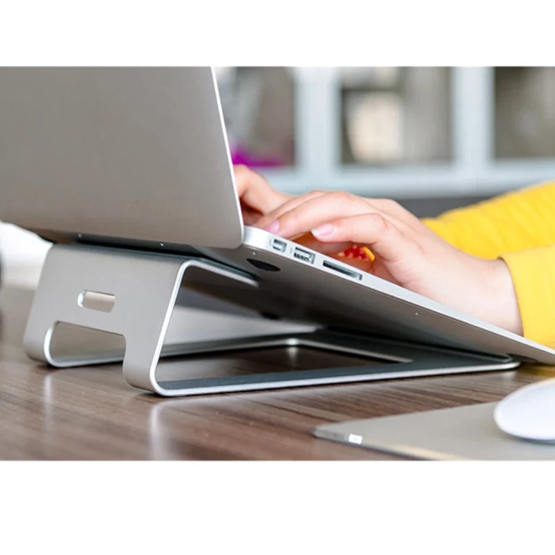 Cooling Aluminum Notebook Laptop Anti-slip Cooling Pad Stand Holder For Apple MacBook Lenovo Samsung Huawei Computer