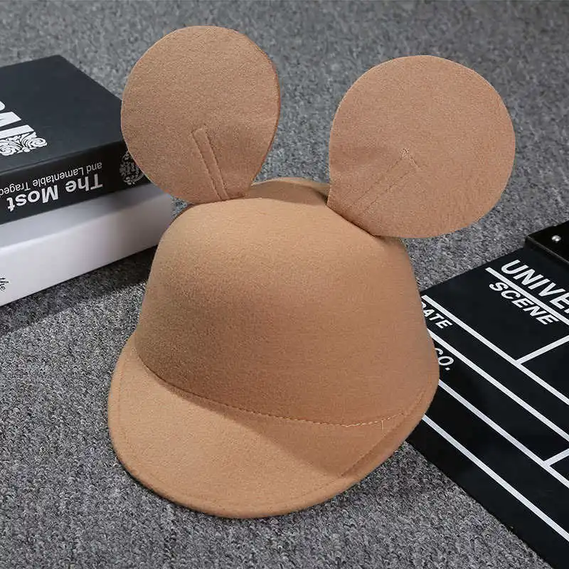 A Disney дети взрослые мультфильм уши шляпа для конной езды Кепка Солнцезащитная шляпа Микки Мауса - Цвет: A