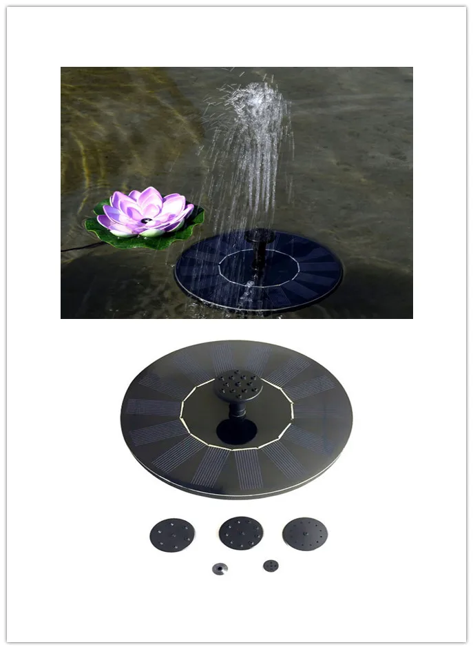 

7V 1.4W Solar Fountain Watering kit Power Solar Pump Pool Pond Submersible Waterfall Floating Solar Water Fountain For Garden