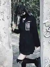 Miub – costume pour filles, ample, noir neutre, collection automne et hiver 