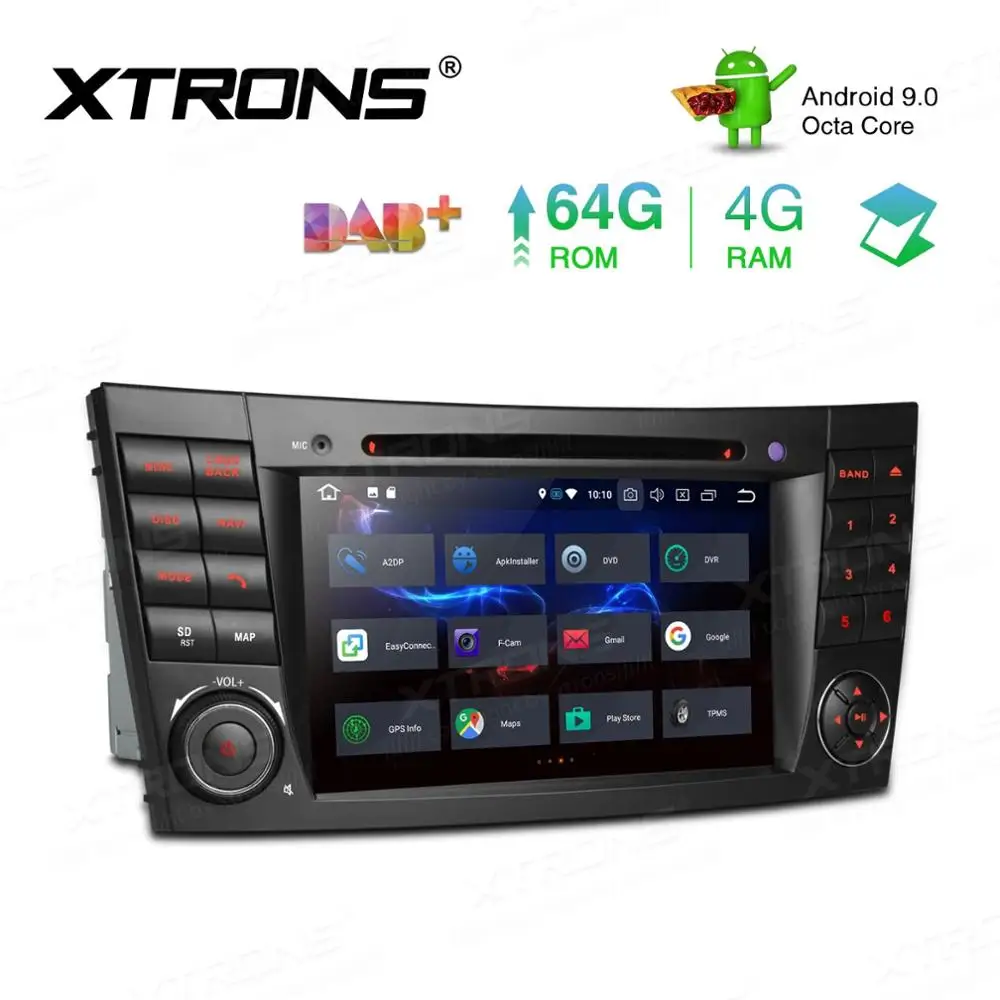Top 7" Android 9.0 4G+64G Car DVD Multimedia GPS Radio for Mercedes-Benz CLS-Class W219 2005-2006 (CLS-350/CLS-500/CLS-55 AMG) 3