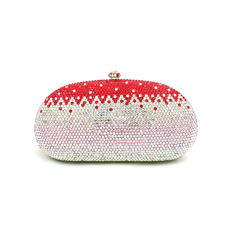 Ladies special design Bridal wedding party purses women evening diamonds colorful sweet clutches full crystal | Багаж и сумки