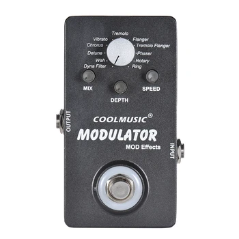 

Electric Guitar Digital Modulator Effect Pedal with 11 Modulation Effects True Bypass Full Metal Shell