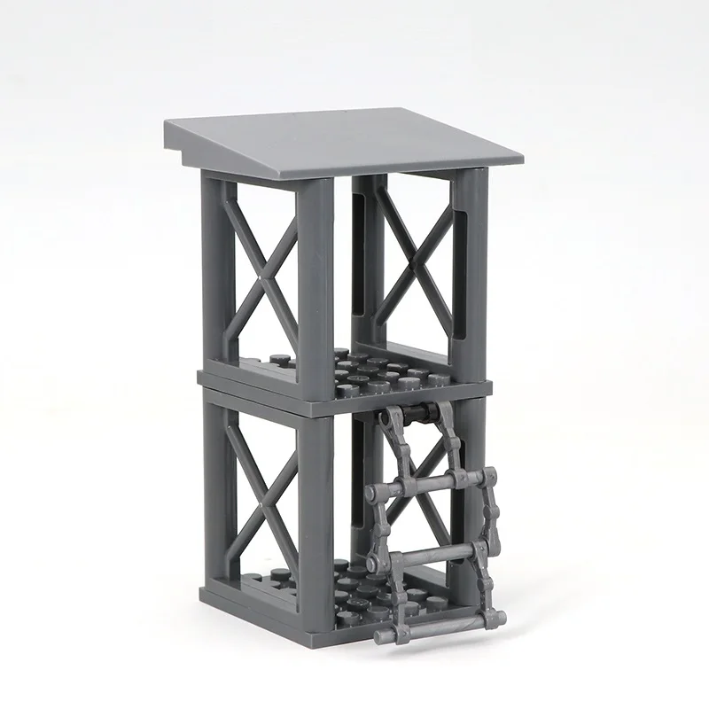

Outpost Watchtower Modern Weapons Gun Weapons City Police Parts Playmobil Mini Figures Building Block Brick Original Toys
