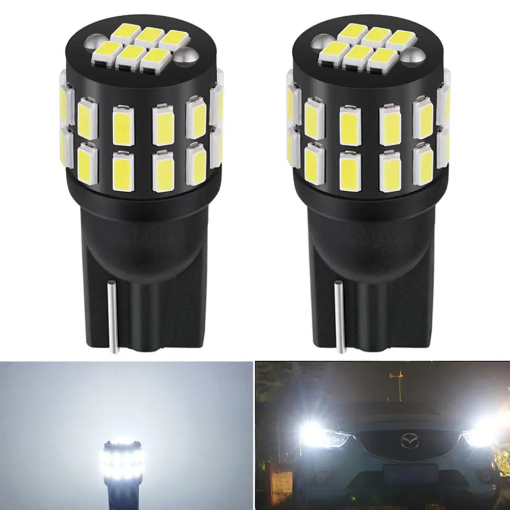 2x Canbus T10 W5W Светодиодная лампа габаритные огни для Nissan Qashqai Juke Almera X-trail Tiida Note Primera