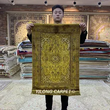 Yilong 2'x3' чистый антиквариат старый ручной работы ковры персидский ковер(LH1001B