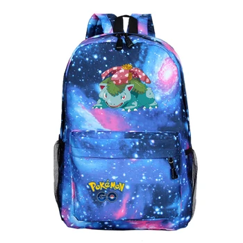 

Mochila Pokemon Backpack Sac A Dos Anime Pikachu Bag Plecak Laptop Unisex Backbag 33-36 Cartoon School Bags For Teenage Girls