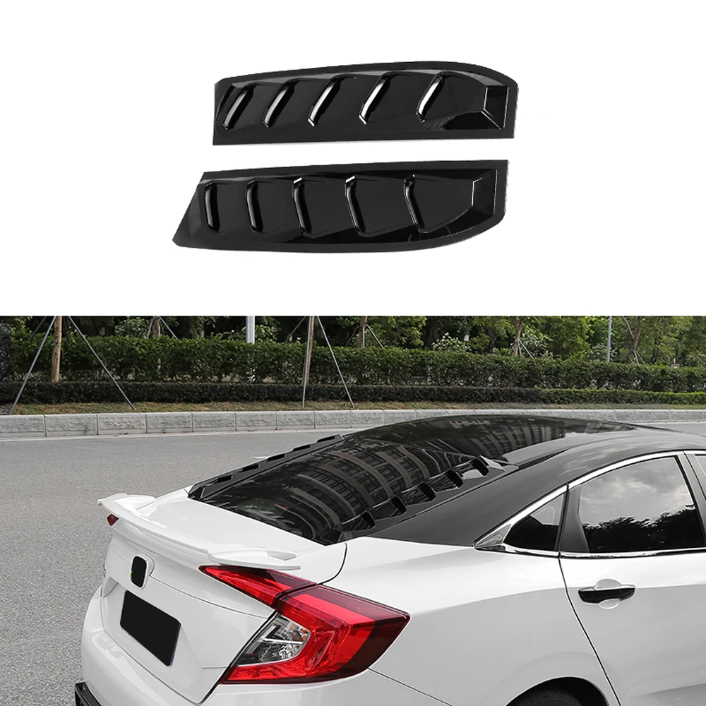 Exterior Accessories Rifoda for Civic Window Louvers Air Vent Scoop