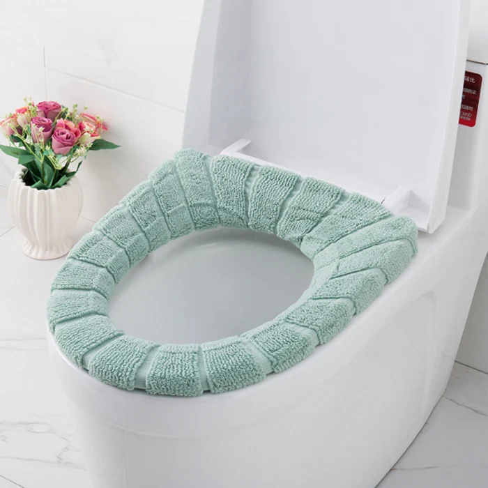 Soft Bathroom Toilet Seat Closestool Washable Warmer Mat Cover Pad Cushion Bathroom Accessories OCT998