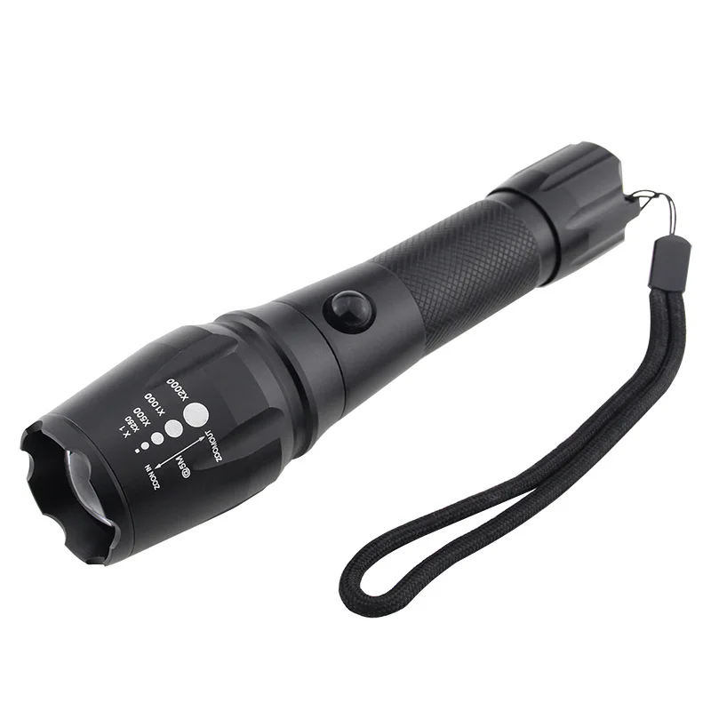 

Cree T6 Open Charge Aluminium Alloy LED Strong Light Flashlight Zoom Rechargeable Lighting Outdoor