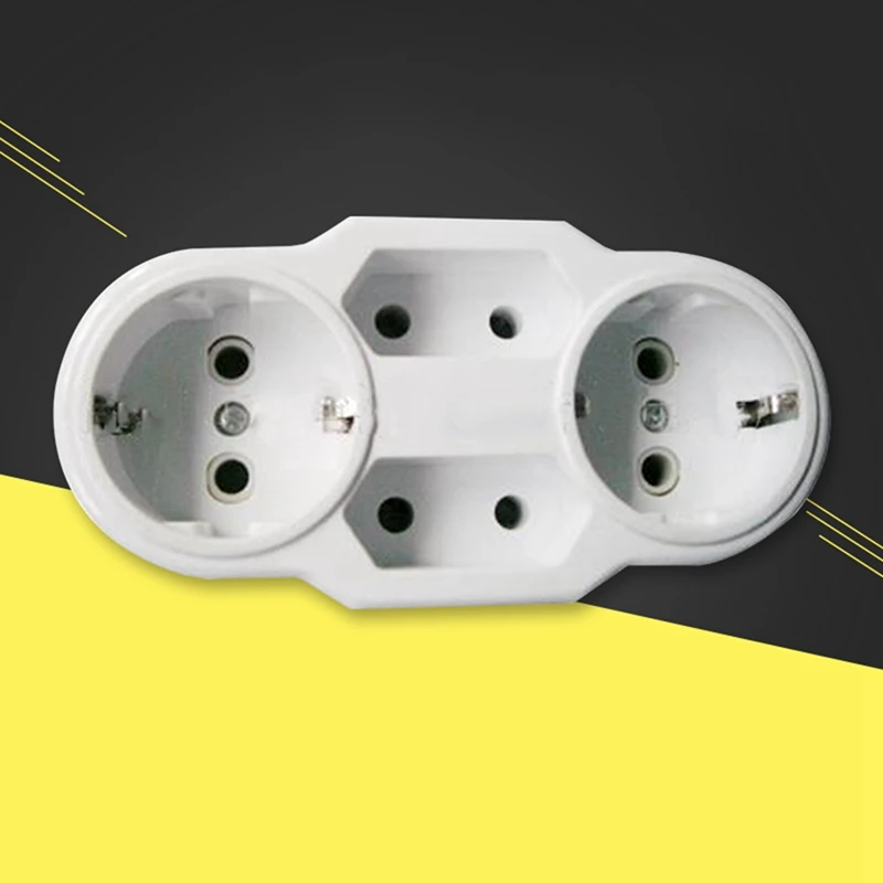 EU Standard Power Adapter Socket Travel Plugs EU Type Conversion Plug 1 TO 4 Way