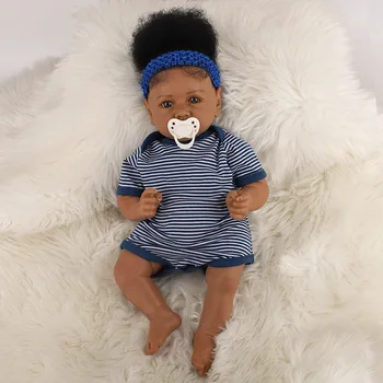 

Lifelike Reborn Baby Doll, Soft Realistic Silicone Vinyl Weighted Limbs and Cotton Body, Children Gift Set with Clothes and Toy